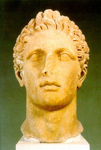 Marble head of an athlete. 4th c. BC. - 