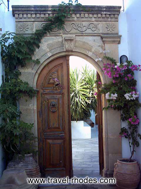DOOR - House door in Lindos town, Rhodes