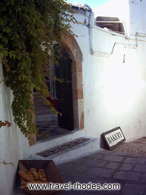 LINDOS BAKERY - Bakery shop of Lindos entrance