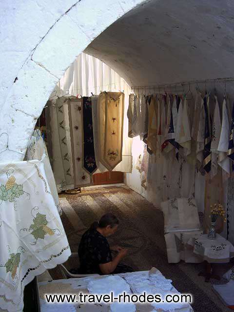 SHOP - A shop under a gate in Lindos