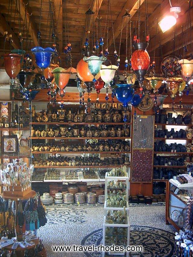 TOURIST SHOP - Shop with tourist gifts in Lindos