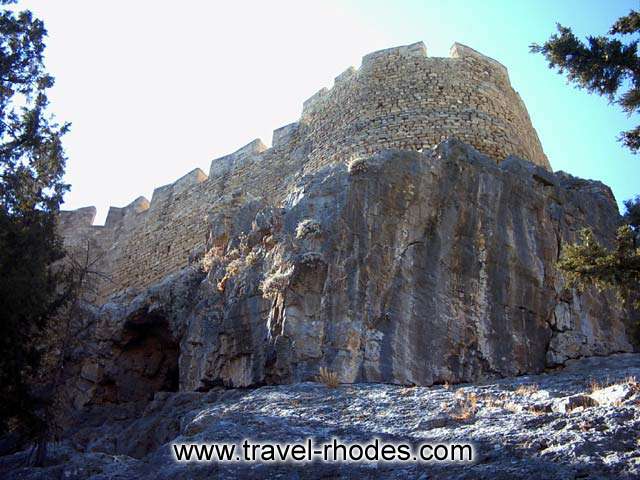 LINDOS ACROPOLIS - View of the Acropolis from below