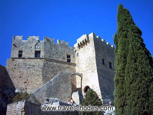 Fortification in Lindos Acropolis RHODES PHOTO GALLERY - FORTIFICATION