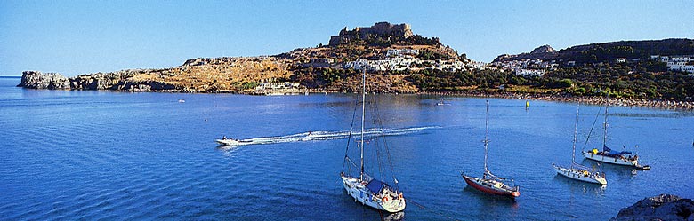 LINDOS PORT - Lindos, a powerful maritime city in antiquity, is considered today, together with the neighbouring Kalathos, Vlicha, Pefki, Pylona, and Lardos, one of the most attractive resorts of the island, a happy marriage of the beauties of nature with its cultural