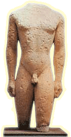 KOUROS - Kouros, Ancient Kamiros, 550-530 B.C.