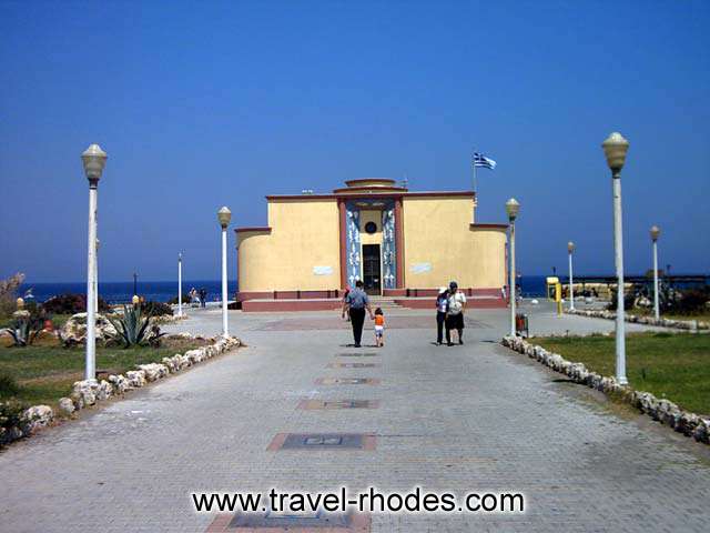 FRONT VIEW - Front view of the Aquarium of Rhodes town